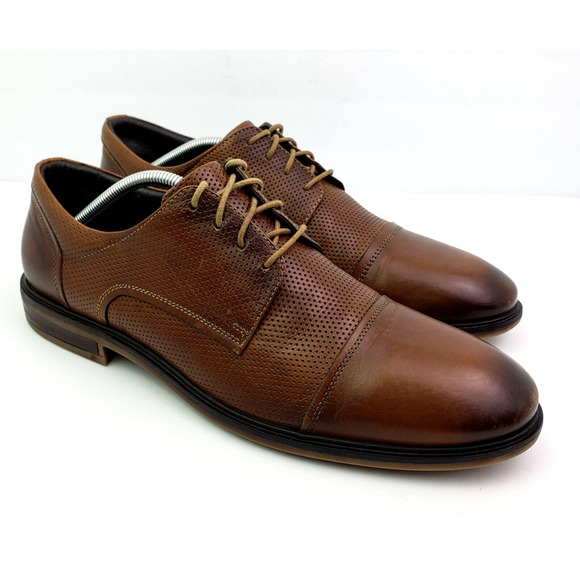 Josef Seibel Myles 05 Mens Size EU 46 US 12 Brown Leather Cap Toe